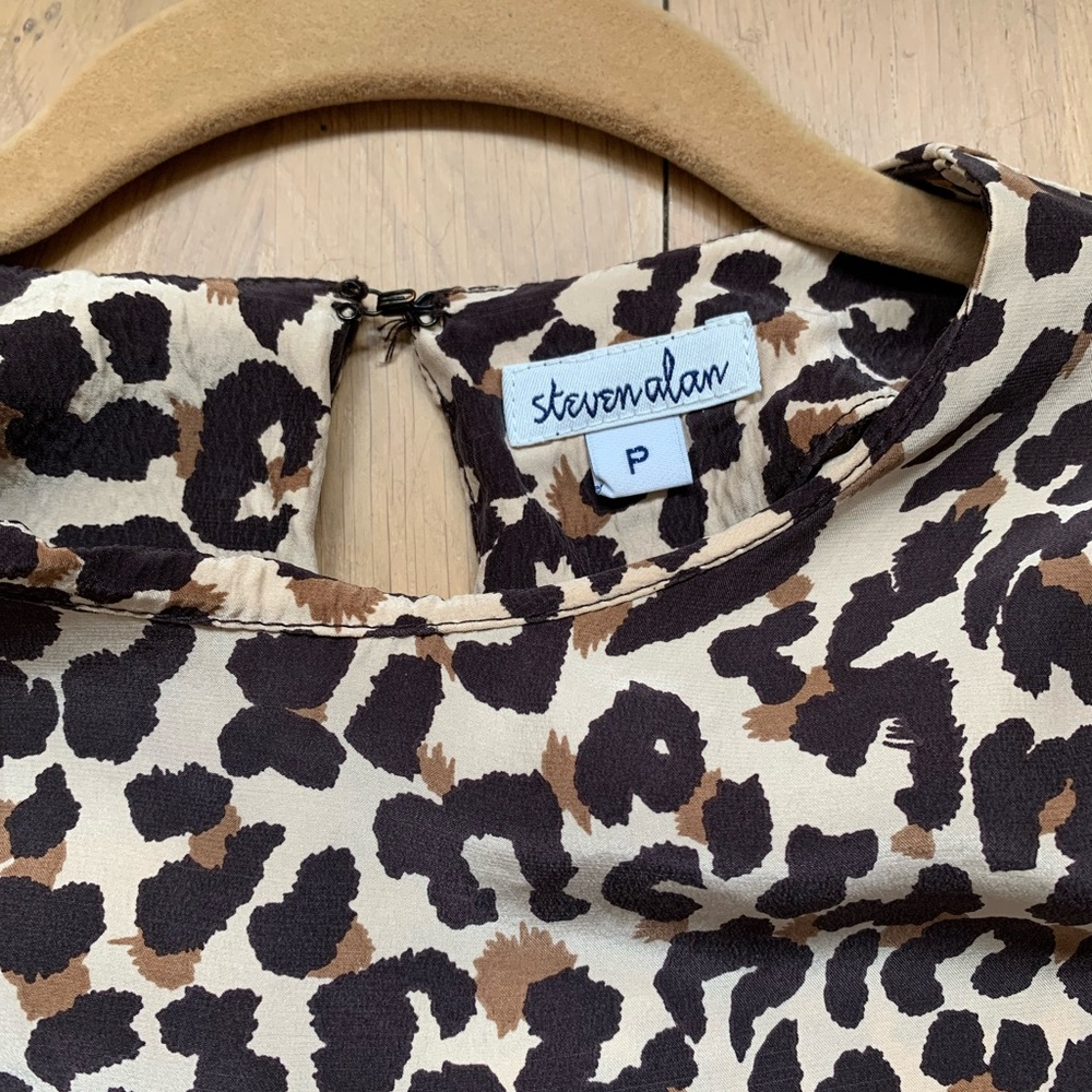 Steven Alan All Over Print Silk Top - image 3